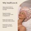 imageKitsch XL Satin Bonnet for Sleeping  Softer Than Silk Bonnet For Sleeping Women  Secure Fit Adjustable Night Cap For Curly amp Textured Hair  Prevents Breakage Tangles amp Thinning  AuraTerracotta Checker