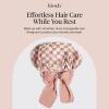 imageKitsch XL Satin Bonnet for Sleeping  Softer Than Silk Bonnet For Sleeping Women  Secure Fit Adjustable Night Cap For Curly amp Textured Hair  Prevents Breakage Tangles amp Thinning  AuraTerracotta Checker