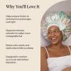 imageKitsch XL Satin Bonnet for Sleeping  Softer Than Silk Bonnet For Sleeping Women  Secure Fit Adjustable Night Cap For Curly amp Textured Hair  Prevents Breakage Tangles amp Thinning  AuraAura