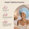 imageKitsch XL Satin Bonnet for Sleeping  Softer Than Silk Bonnet For Sleeping Women  Secure Fit Adjustable Night Cap For Curly amp Textured Hair  Prevents Breakage Tangles amp Thinning  AuraHaze Blue