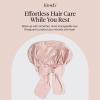 imageKitsch XL Satin Bonnet for Sleeping  Softer Than Silk Bonnet For Sleeping Women  Secure Fit Adjustable Night Cap For Curly amp Textured Hair  Prevents Breakage Tangles amp Thinning  AuraBlush