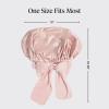 imageKitsch XL Satin Bonnet for Sleeping  Softer Than Silk Bonnet For Sleeping Women  Secure Fit Adjustable Night Cap For Curly amp Textured Hair  Prevents Breakage Tangles amp Thinning  AuraBlush