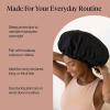 imageKitsch XL Satin Bonnet for Sleeping  Softer Than Silk Bonnet For Sleeping Women  Secure Fit Adjustable Night Cap For Curly amp Textured Hair  Prevents Breakage Tangles amp Thinning  AuraBlack
