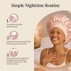 imageKitsch XL Satin Bonnet for Sleeping  Softer Than Silk Bonnet For Sleeping Women  Secure Fit Adjustable Night Cap For Curly amp Textured Hair  Prevents Breakage Tangles amp Thinning  AuraBlush
