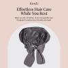 imageKitsch XL Satin Bonnet for Sleeping  Softer Than Silk Bonnet For Sleeping Women  Secure Fit Adjustable Night Cap For Curly amp Textured Hair  Prevents Breakage Tangles amp Thinning  AuraCharcoal