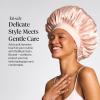 imageKitsch XL Satin Bonnet for Sleeping  Softer Than Silk Bonnet For Sleeping Women  Secure Fit Adjustable Night Cap For Curly amp Textured Hair  Prevents Breakage Tangles amp Thinning  AuraBlush