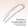 imageKitsch French Hair Pins for Women  Elegant amp Durable Metal French Pin for Updos Chignon Buns amp Twist Hairstyles  Secure Hold All Day Comfortable Fit  Ideal Gifts for Women Clam Shell 1pcSilver