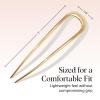 imageKitsch French Hair Pins for Women  Elegant amp Durable Metal French Pin for Updos Chignon Buns amp Twist Hairstyles  Secure Hold All Day Comfortable Fit  Ideal Gifts for Women Clam Shell 1pcGold