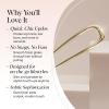 imageKitsch French Hair Pins for Women  Elegant amp Durable Metal French Pin for Updos Chignon Buns amp Twist Hairstyles  Secure Hold All Day Comfortable Fit  Ideal Gifts for Women Clam Shell 1pcGold