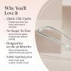 imageKitsch French Hair Pins for Women  Elegant amp Durable Metal French Pin for Updos Chignon Buns amp Twist Hairstyles  Secure Hold All Day Comfortable Fit  Ideal Gifts for Women Clam Shell 1pcSilver
