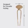 imageKitsch French Hair Pins for Women  Elegant amp Durable Metal French Pin for Updos Chignon Buns amp Twist Hairstyles  Secure Hold All Day Comfortable Fit  Ideal Gifts for Women Clam Shell 1pcClam Shell