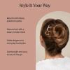 imageKitsch French Hair Pins for Women  Elegant amp Durable Metal French Pin for Updos Chignon Buns amp Twist Hairstyles  Secure Hold All Day Comfortable Fit  Ideal Gifts for Women Clam Shell 1pcMetal Bow Gold