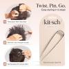 imageKitsch French Hair Pins for Women  Elegant amp Durable Metal French Pin for Updos Chignon Buns amp Twist Hairstyles  Secure Hold All Day Comfortable Fit  Ideal Gifts for Women Clam Shell 1pcSilver