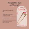 imageKitsch French Hair Pins for Women  Elegant amp Durable Metal French Pin for Updos Chignon Buns amp Twist Hairstyles  Secure Hold All Day Comfortable Fit  Ideal Gifts for Women Clam Shell 1pcRed  Pink  Green